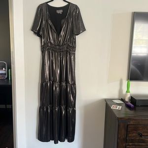 Metallic Anthropologie Dress